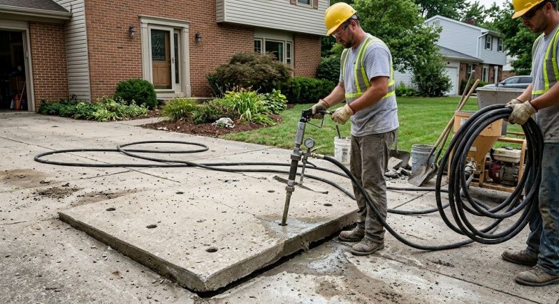 Concrete Mudjacking in West Des Moines, IA