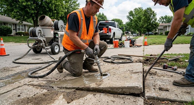 Concrete Settlement Repair in Corpus Christi, TX