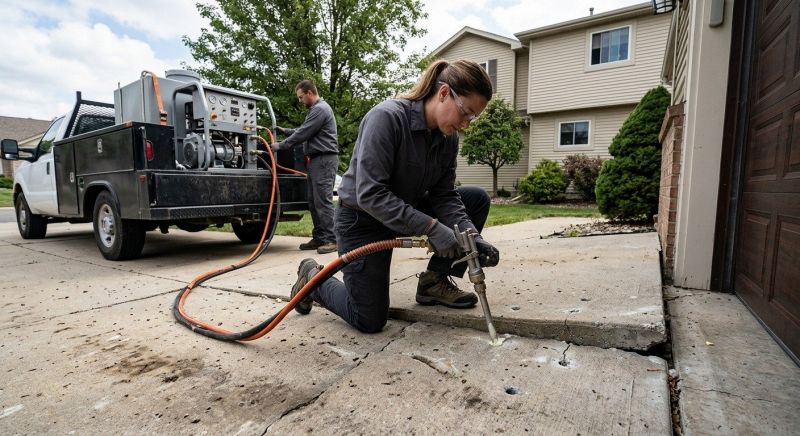 Garage Settling Repair in West Des Moines, IA